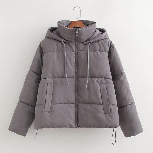 Women's Winter Simple Warm Thickened Hooded Cotton Coats