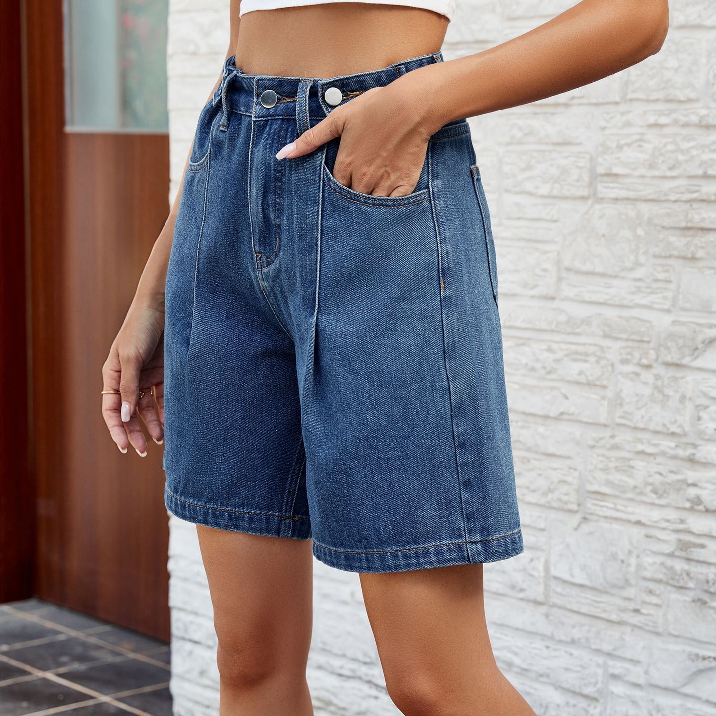 Classy Innovative Washed Waist Adjustable Denim Jeans