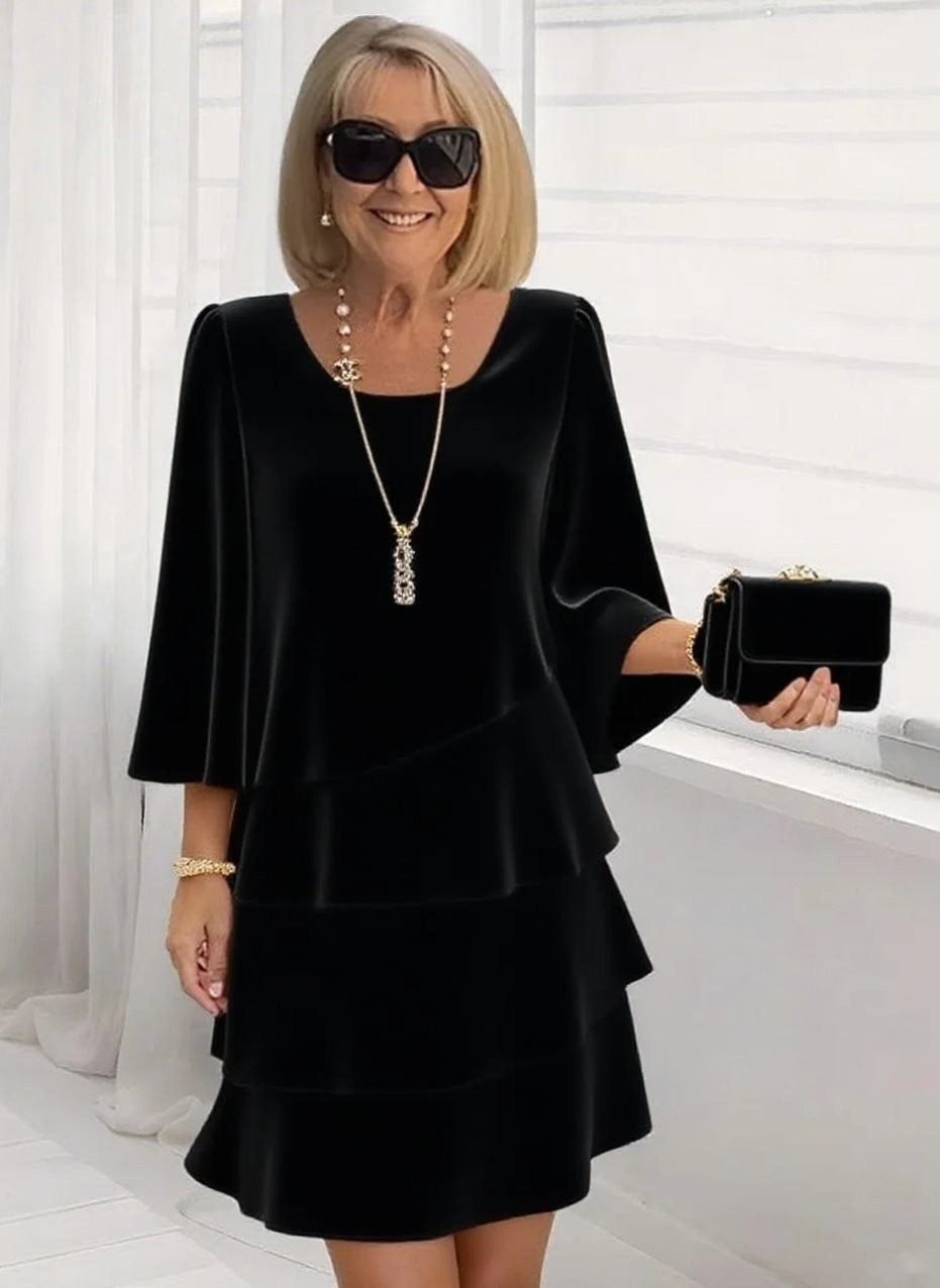 Women's Fashion Cake Loose Temperament Slimming Round Clothing