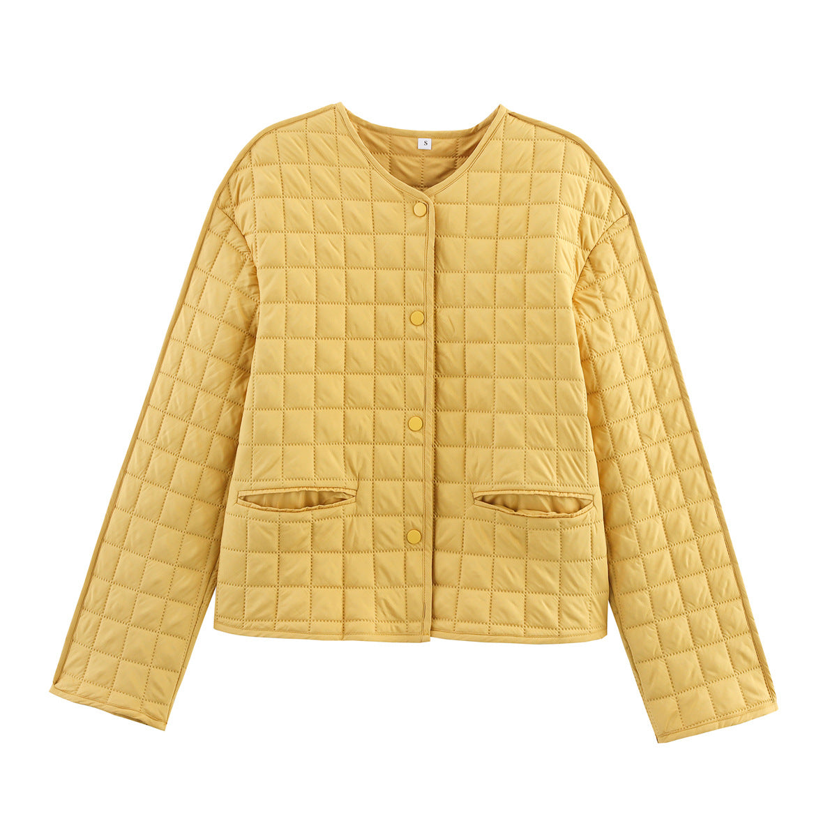 Women's Winter Round Neck Long Sleeve Single-breasted Coats
