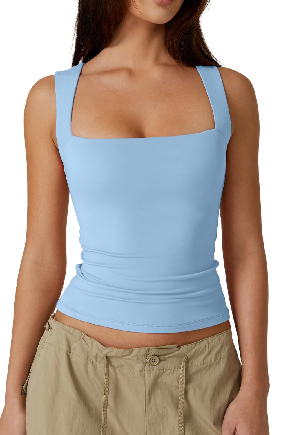 Women's Summer Street Hot Style Fashion Square Vests