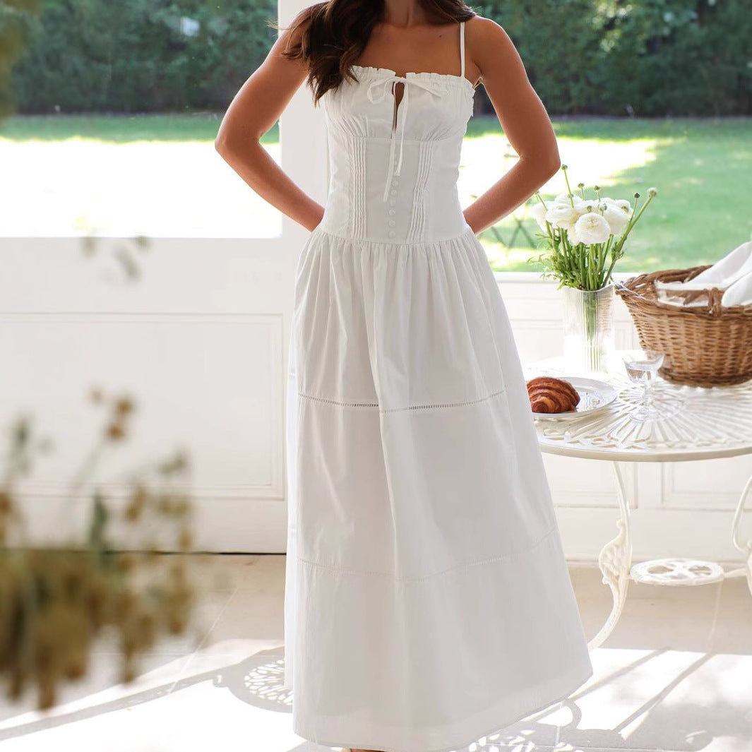 Women's Vacation Casual Style Solid Color Small Dresses