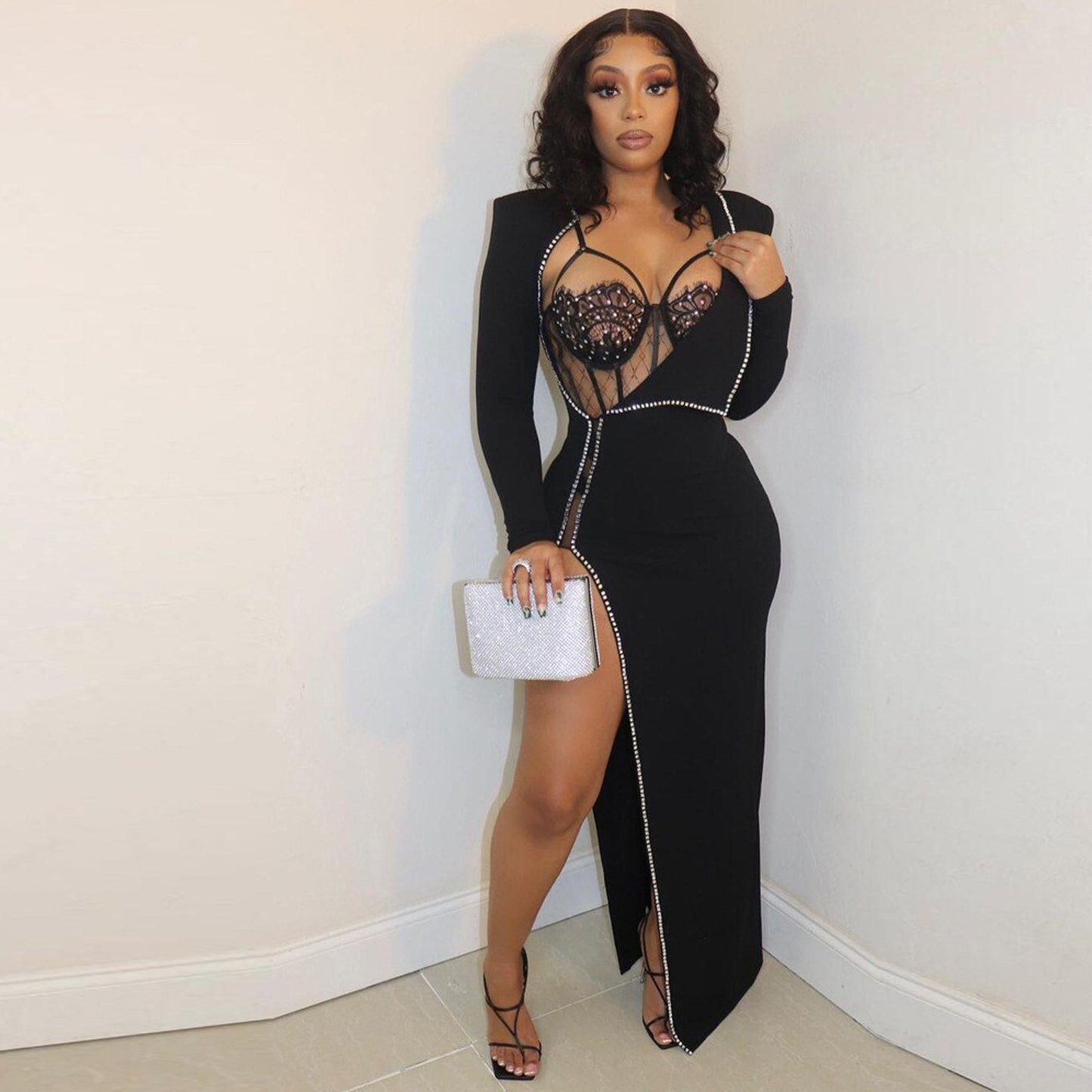 Women's Summer Fashion Sexy Nightclub Irregular Long Dresses