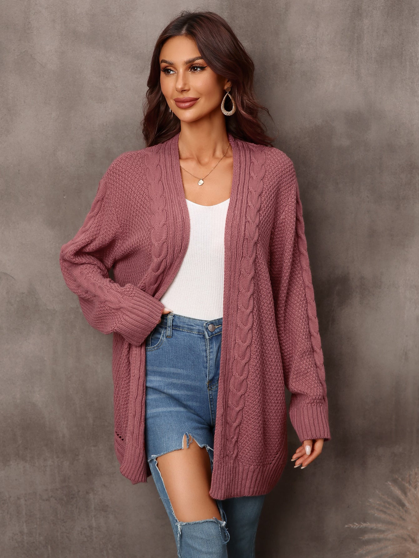 Women's Spring Large Irregular Hollow Knitted Sweater