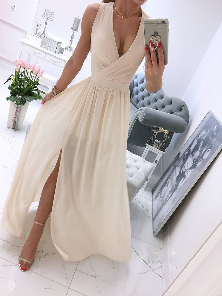 New Creative Summer Solid Color Dress Dresses