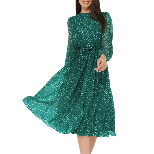 Women's Casual Holiday Broken Point Long Sleeve Dresses