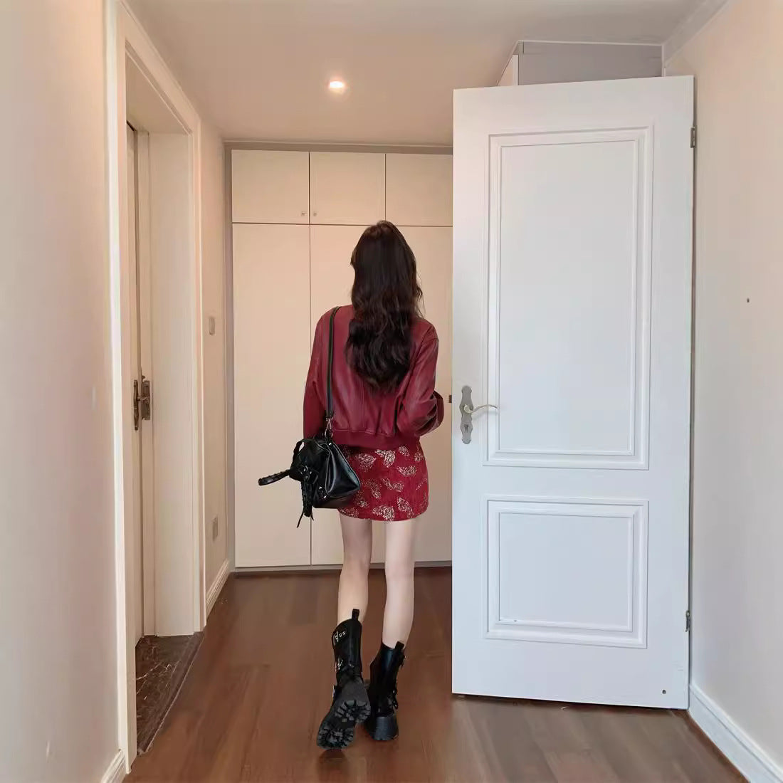 Women's Leather Autumn Western Style Younger Fashion American Coats