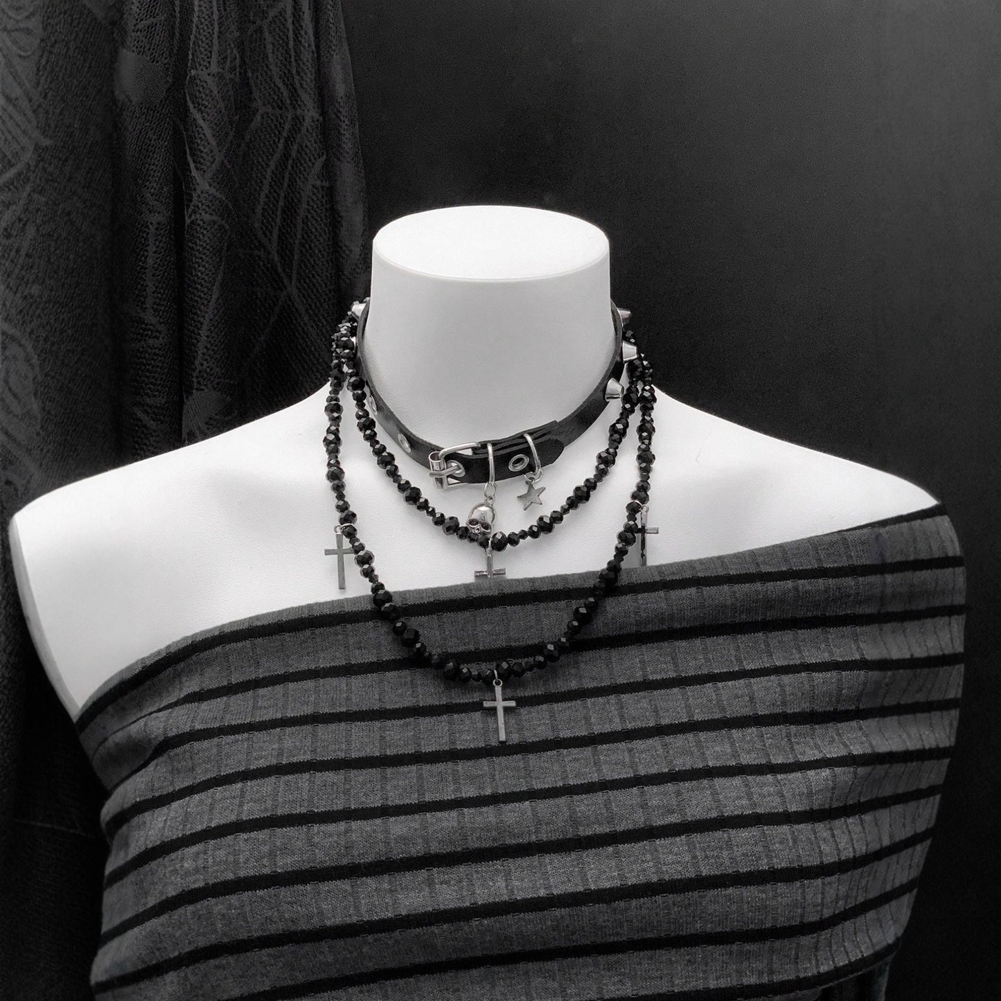 Beach Vacation Striped Long Sleeve Knit Dress