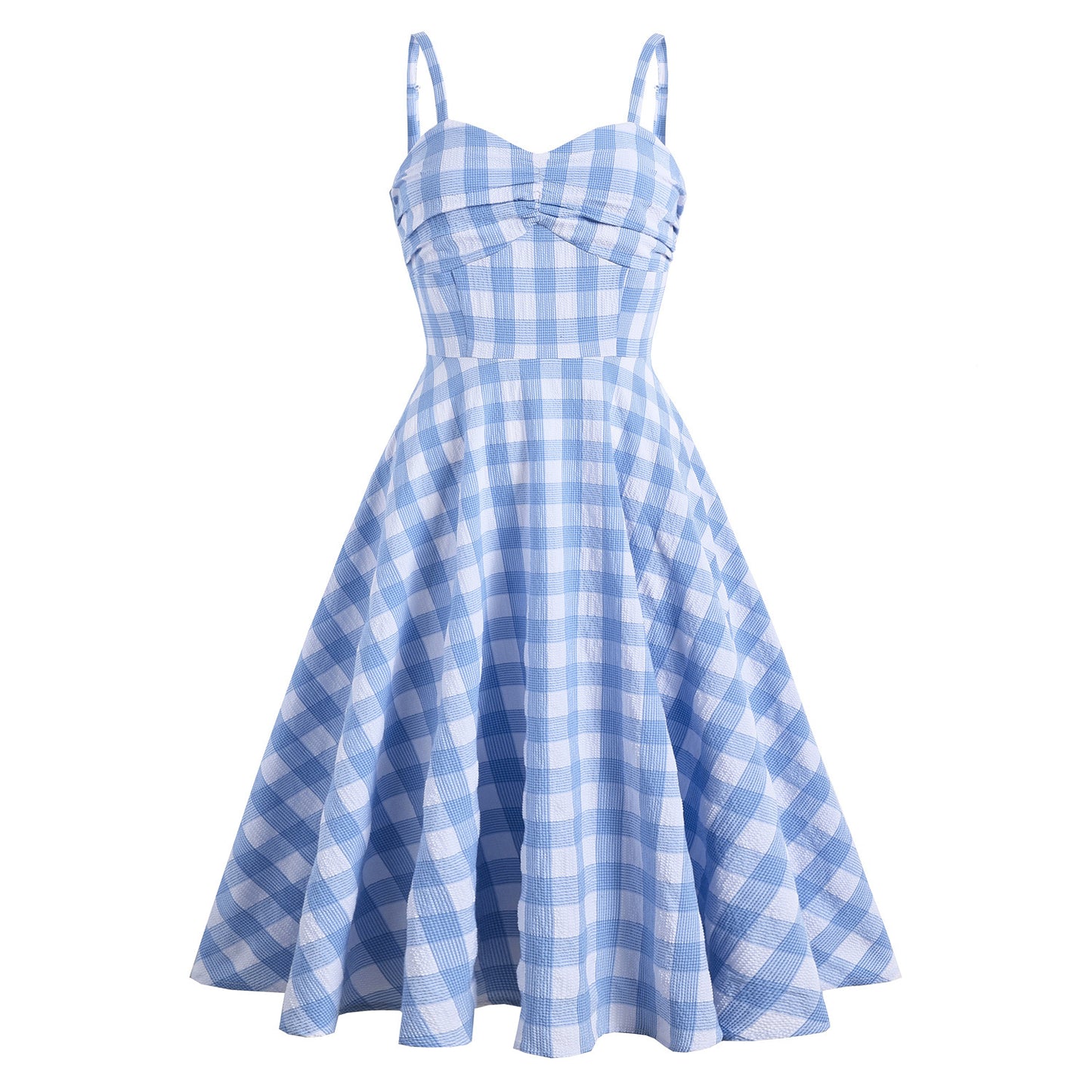 Women's British Lattice Strap Large Hem For Summer Fresh Dress