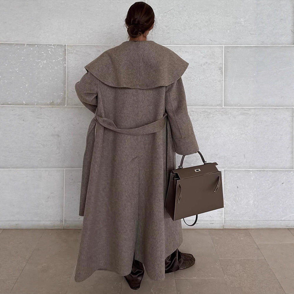 Fashionable Temperament Shawl Lapel Tied Waist Coats