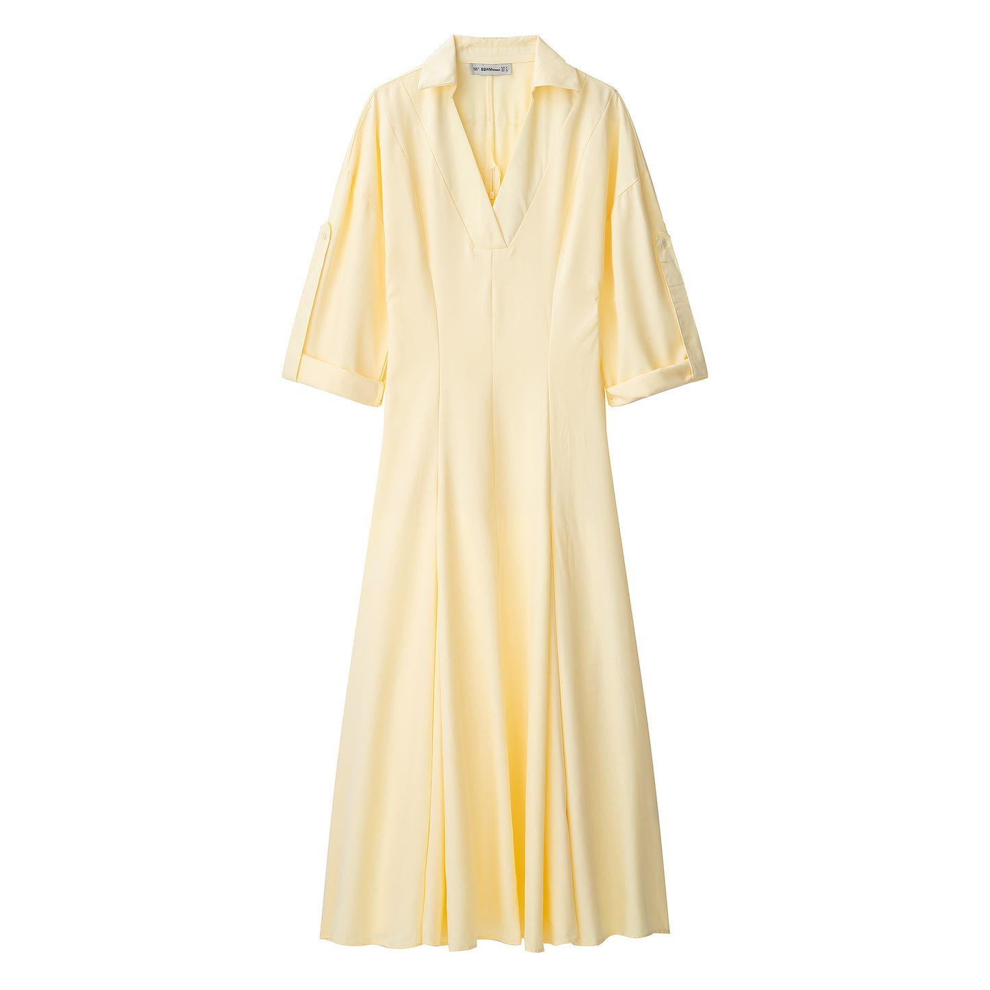 Summer Lapel Shirt Trench Solid Color Dresses