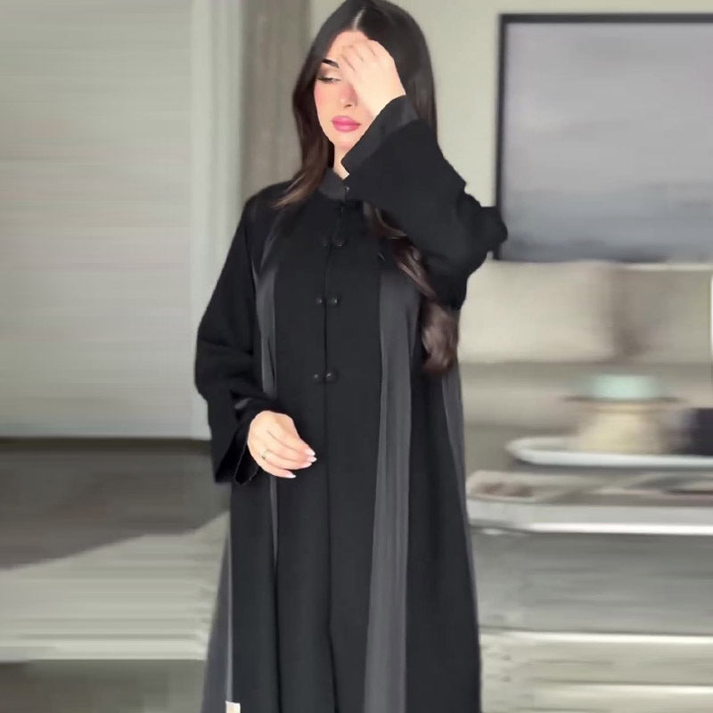 Women's Spring Loose Multicolor Long Dress Outside Coats
