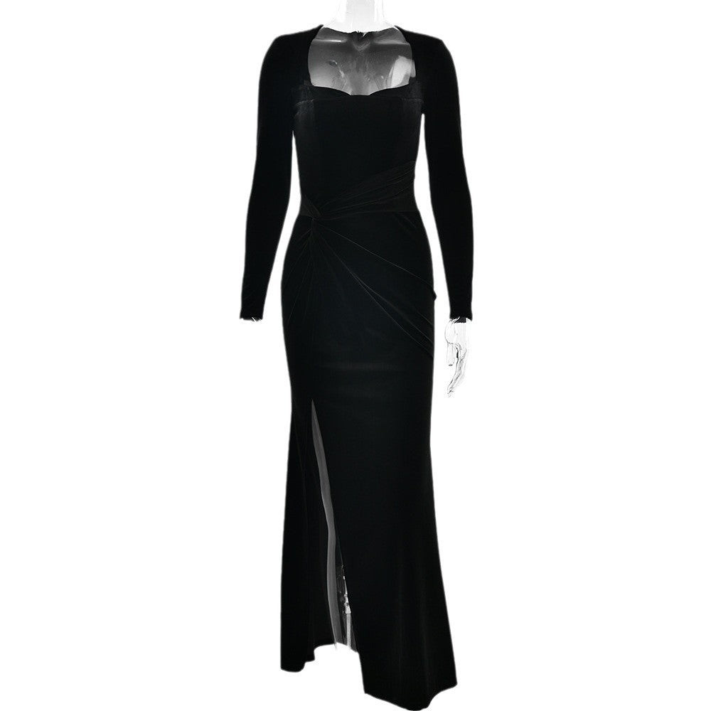 Women's Winter Hot Elegant Design Sense Square Dresses