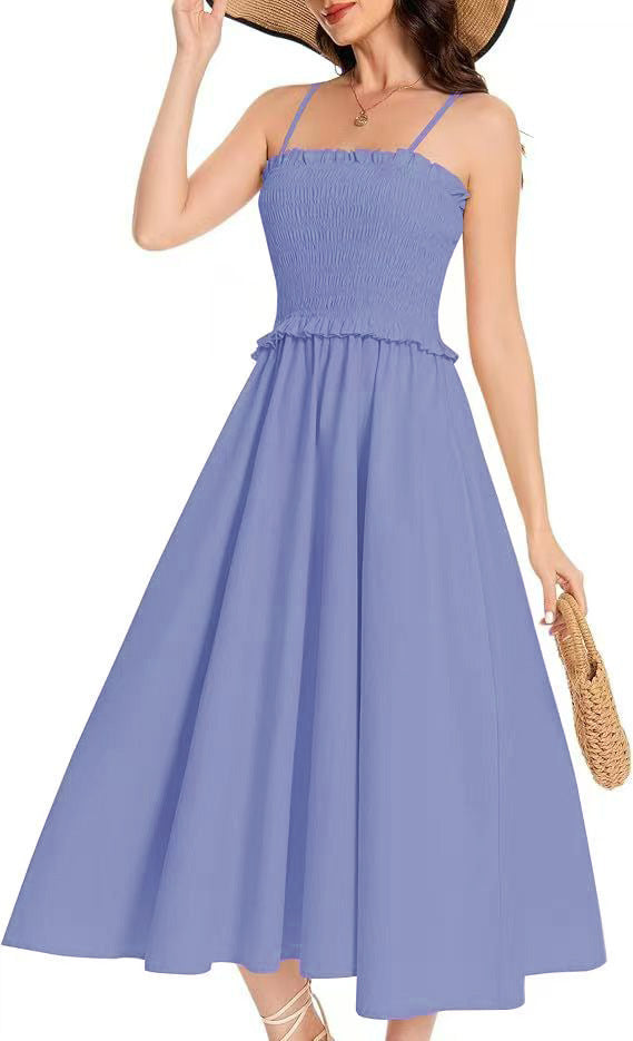 Women's French Style Vacation Elegant Strap Dress