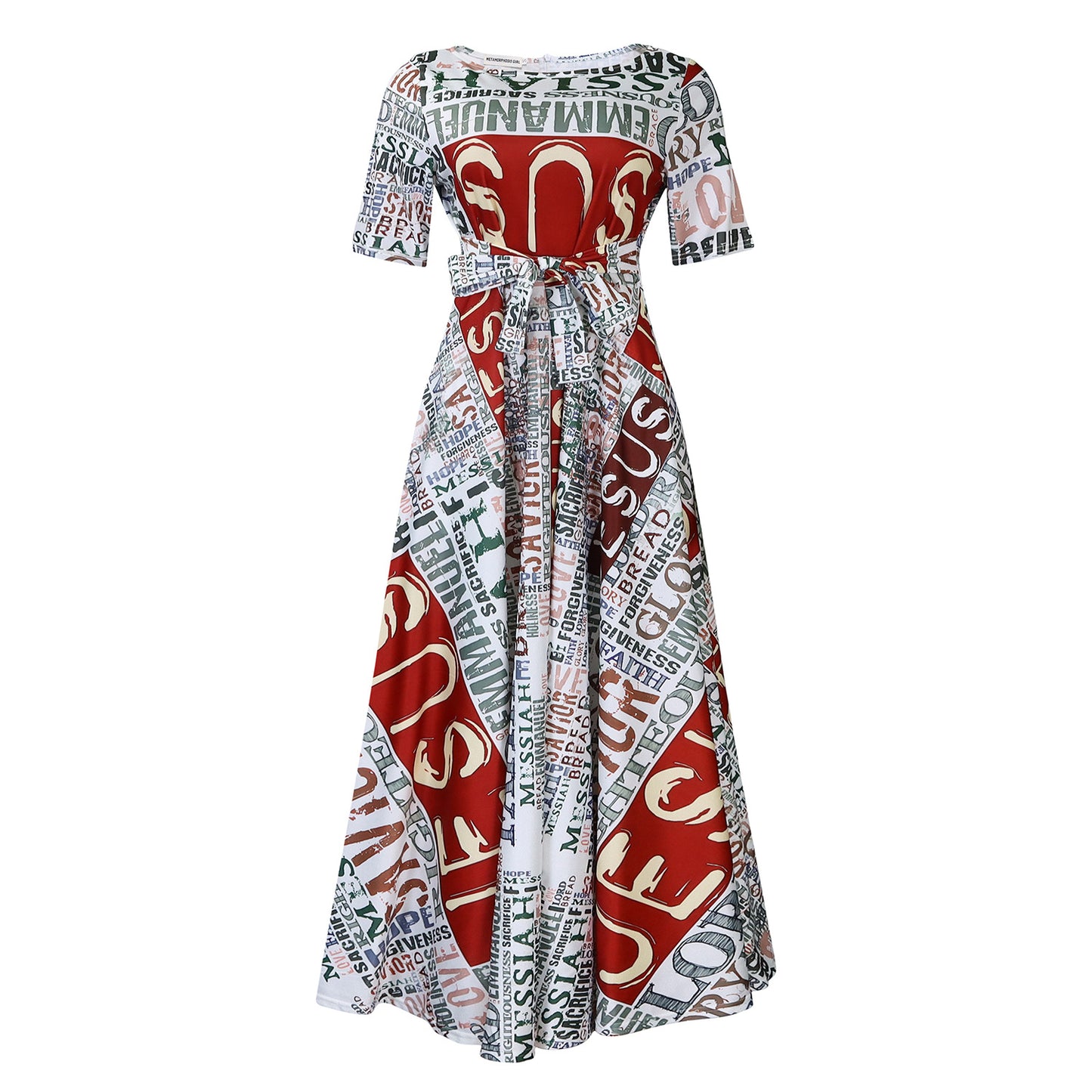 Women's Fashion Elegant Tied African Sleeve Large Dresses