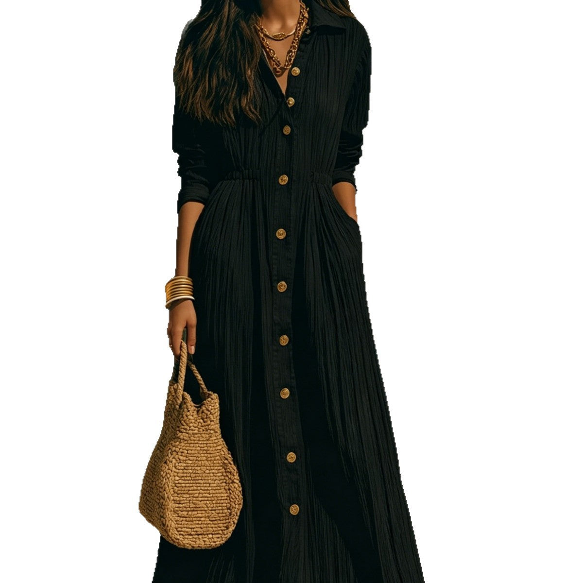 Women's Autumn High-grade White Long Loose Plus Size