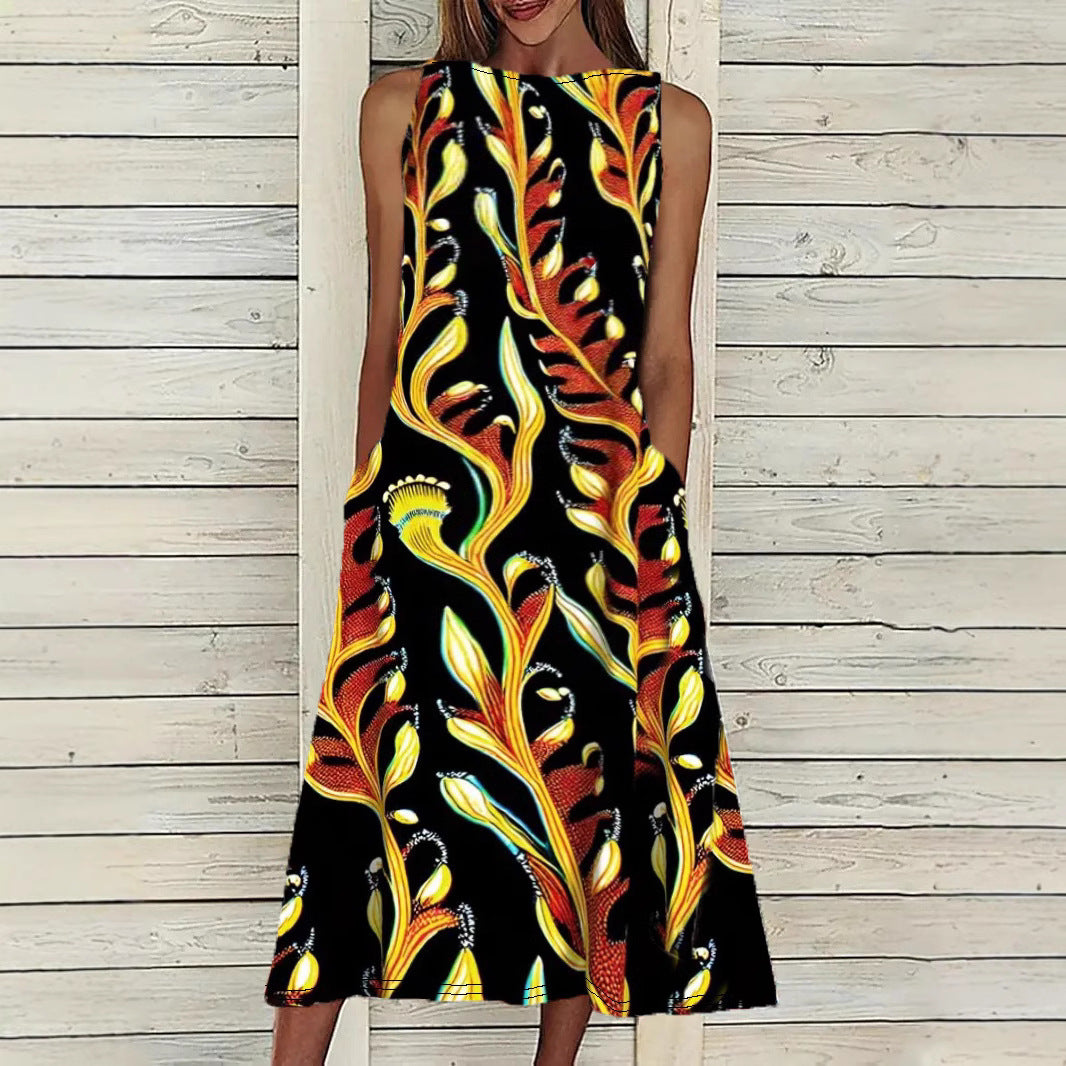 Women's Classy Printed Elegant Fashion Dress Dresses