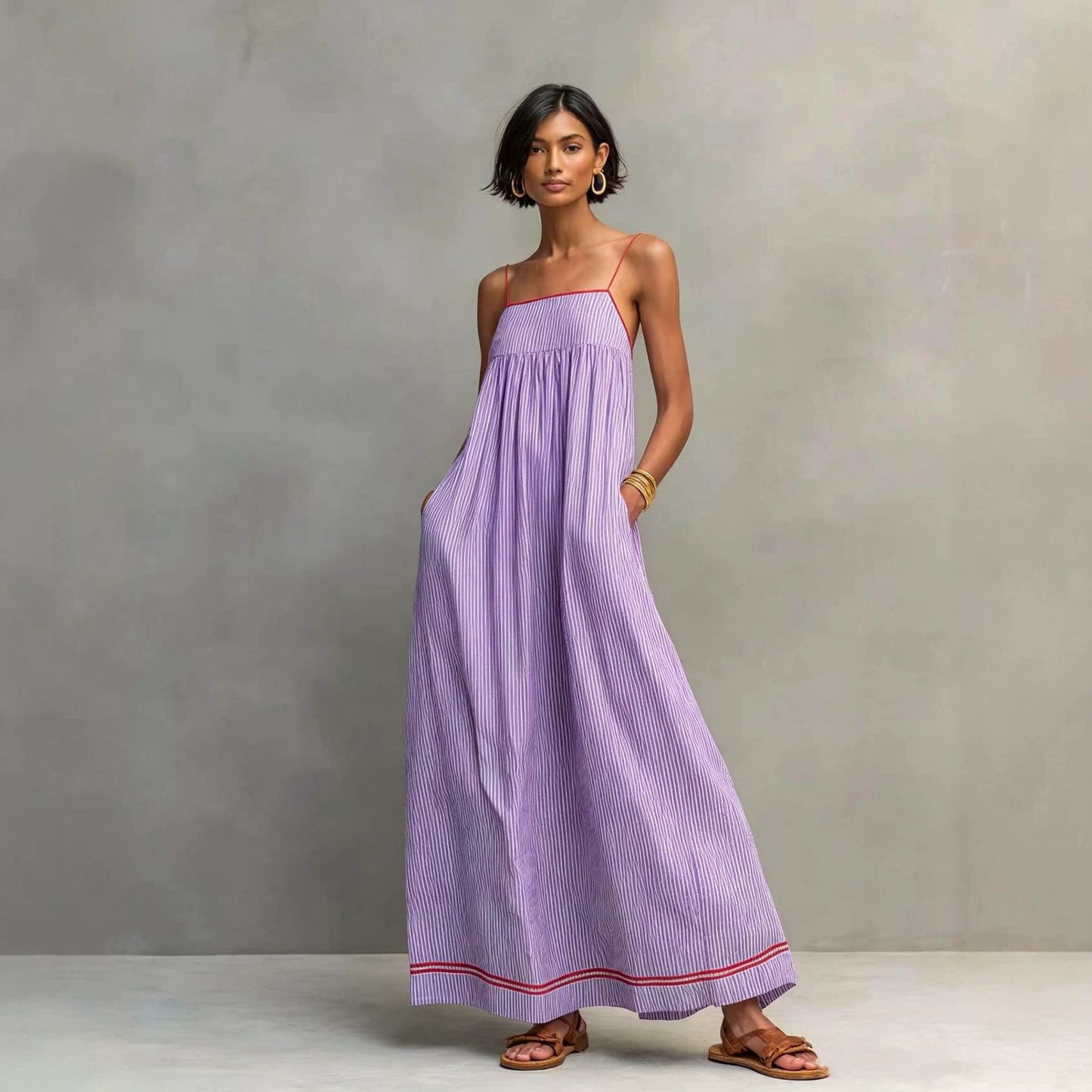 Women's Summer Fashion Casual Spaghetti Straps Sleeveless Clothing