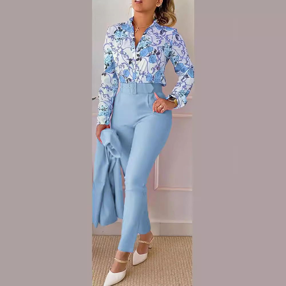 Women's Sweet Style Fresh Polyester Long Sleeve Fashion Casual Suits