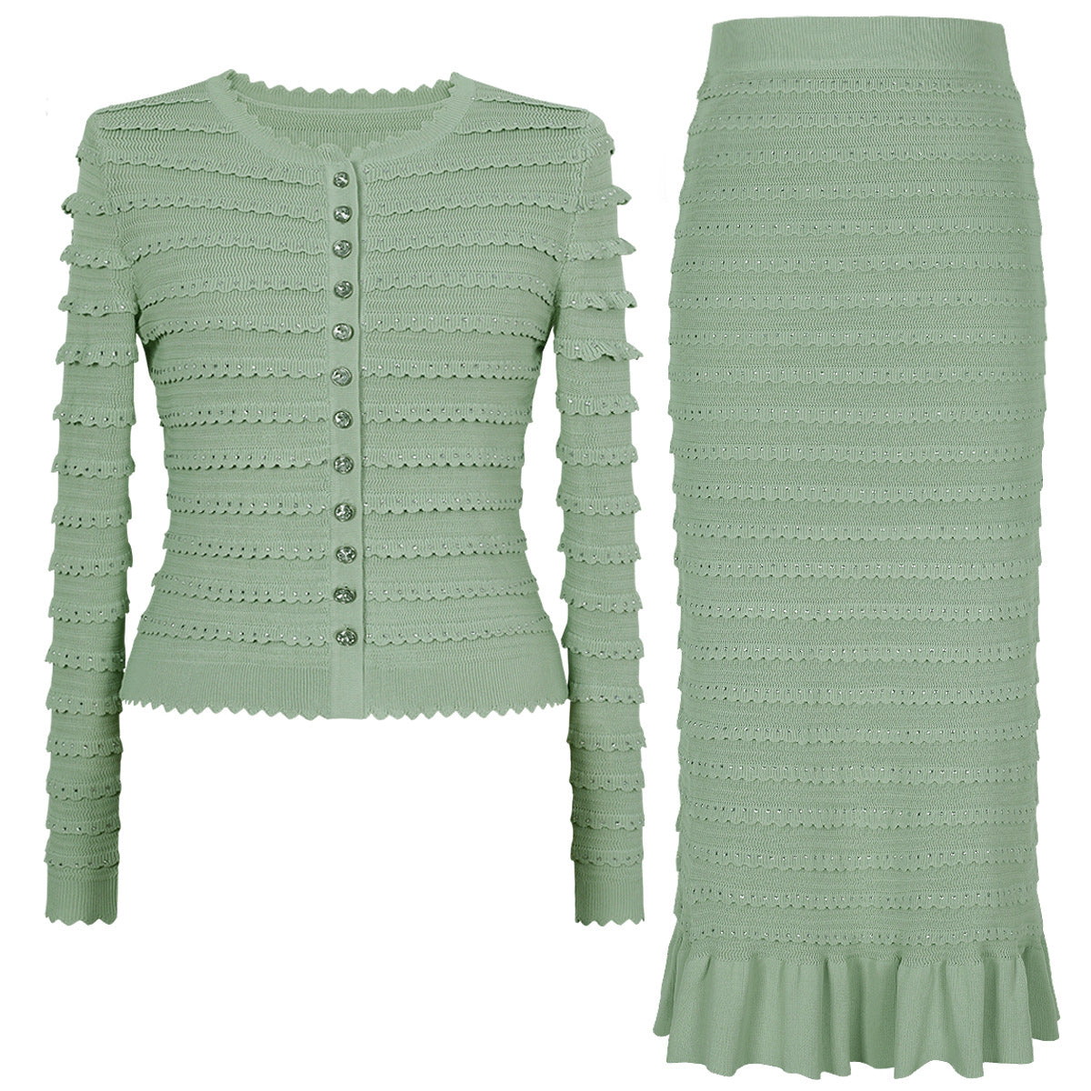 Hot Drilling High Quality Knitted Tup Suits