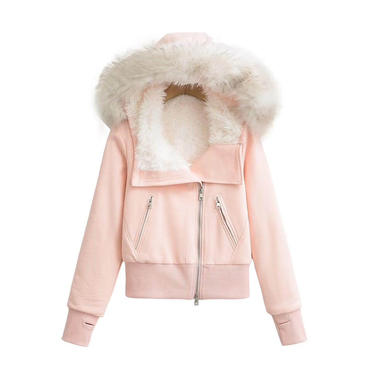 Head Hooded Environmental Protection Fur Collar Sweaters