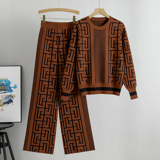 Women's Goods Slimming Casual Knitting Loose Wide Leg Pants