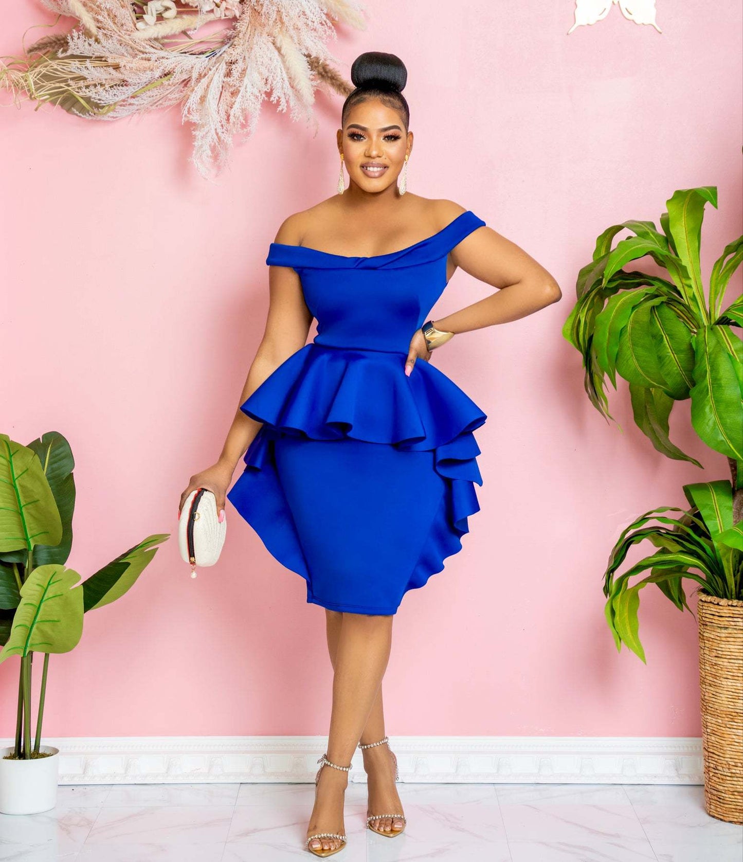 Beautiful Women's Solid Color Stringy Seedge Dress