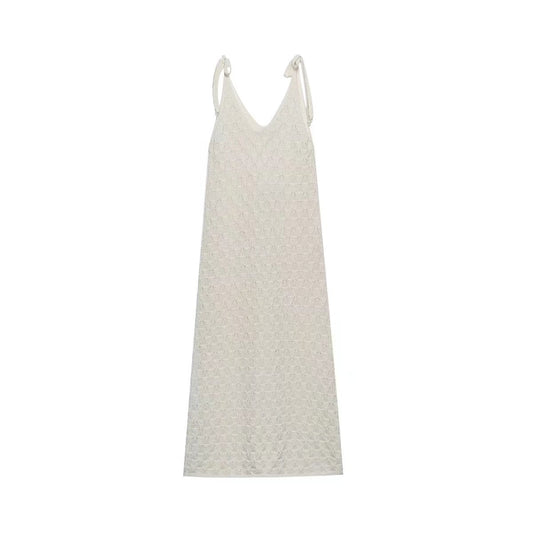 Women's Summer Versatile Fashionable Knitted Suspender Dress Dresses