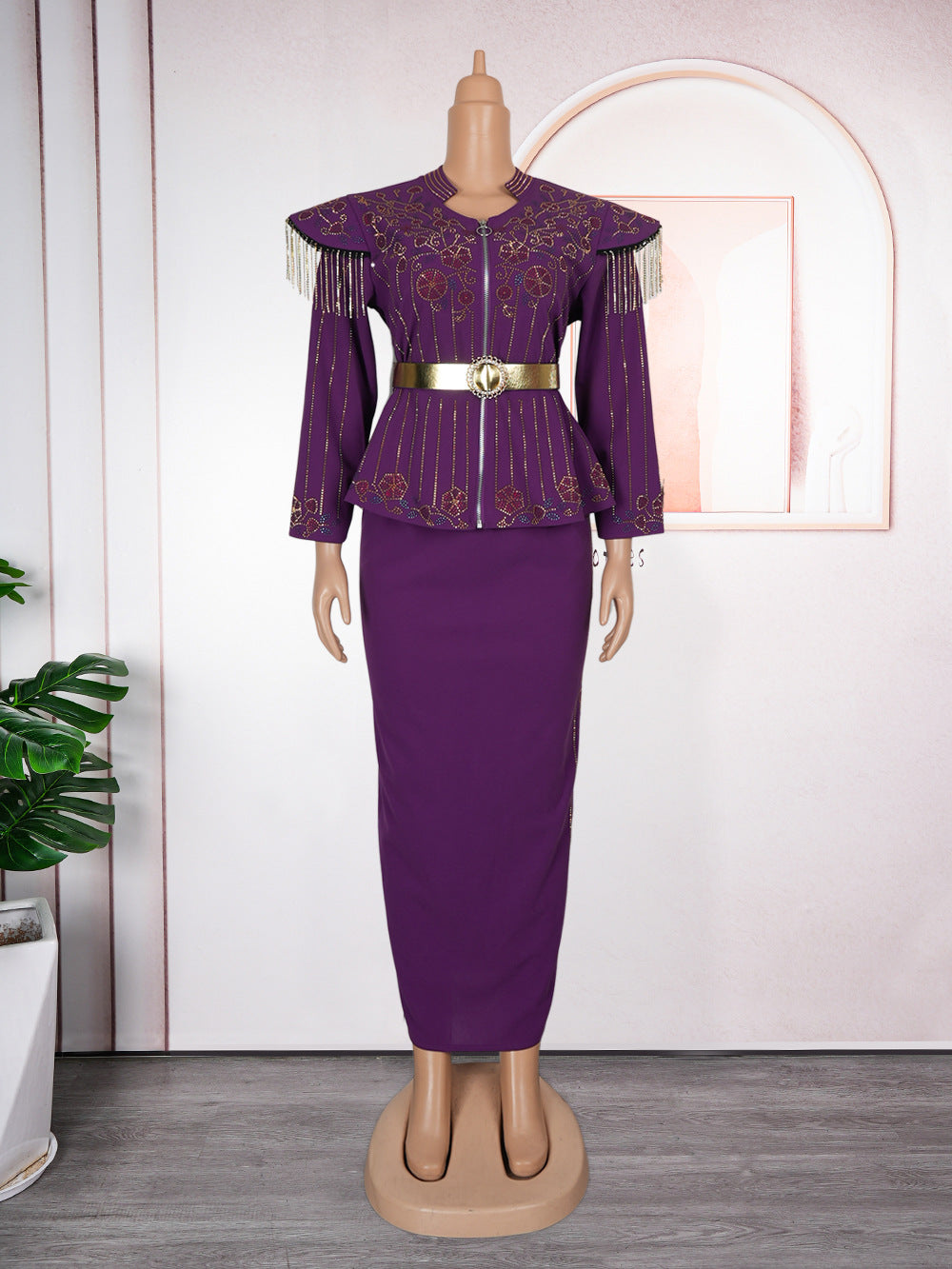 African Printed Dress For Woman Fashion Suits