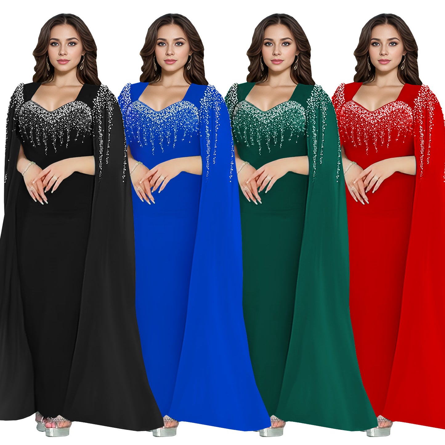 Women's Fashion Wear Elegant Graceful Rhinestone Dress Dresses