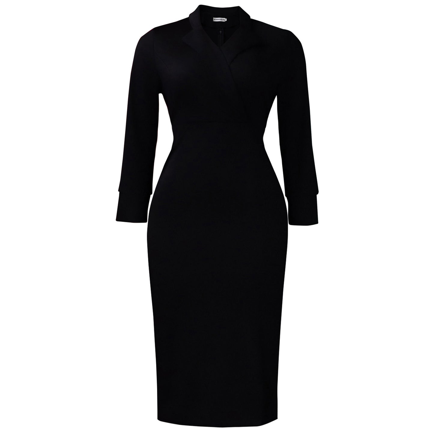 Autumn Collar Long Sleeve Elegant Sheath Fitted Dress