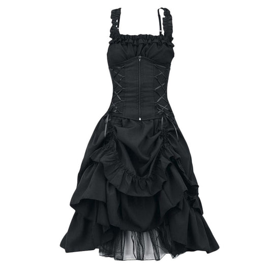 Women's Large Waist Dress Dance Retro Lolita Dresses