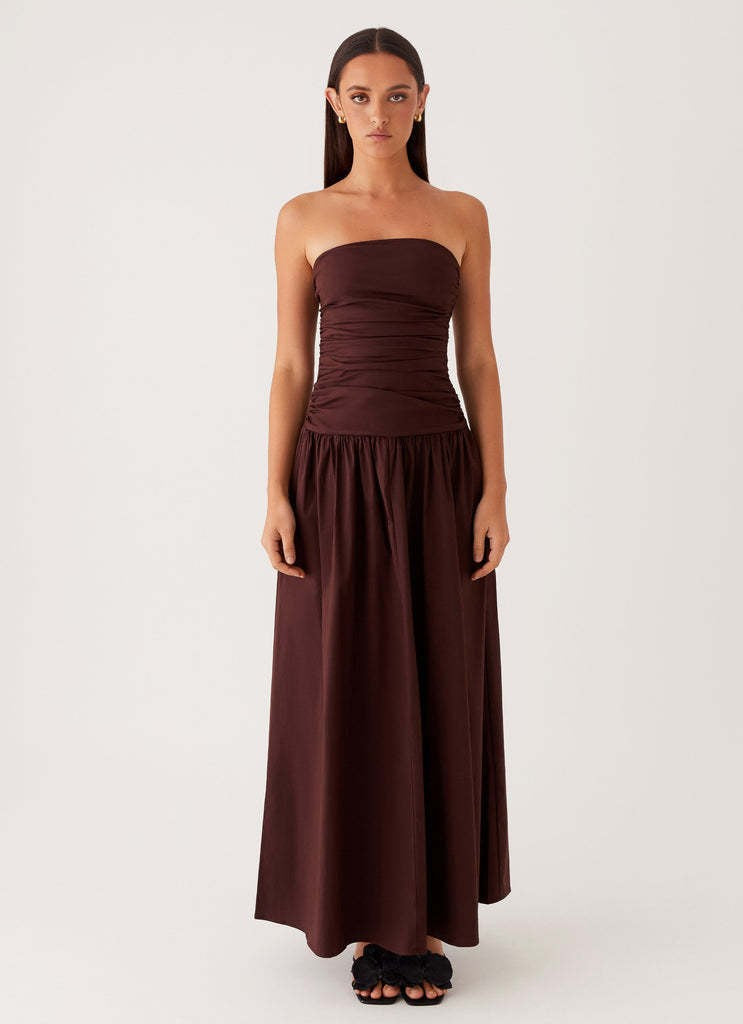 Women's Summer Elegance Retro High-grade Printed Tube Pleated Dress