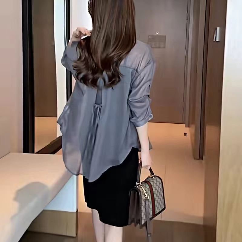 Women's Summer Niche Design Sun Protection Shirt Blouses