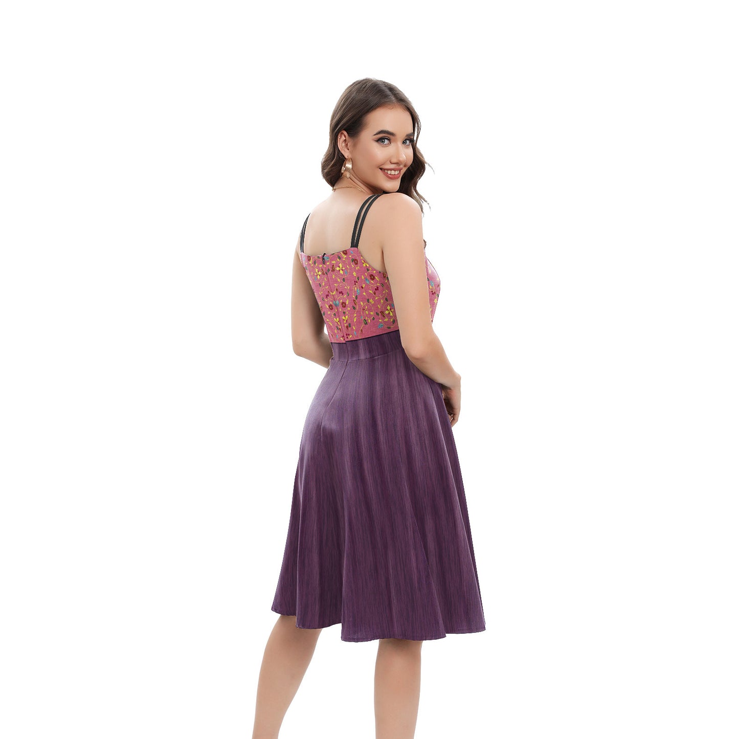 Women's Witch Also Crazy 2 Suspender Digital Dress