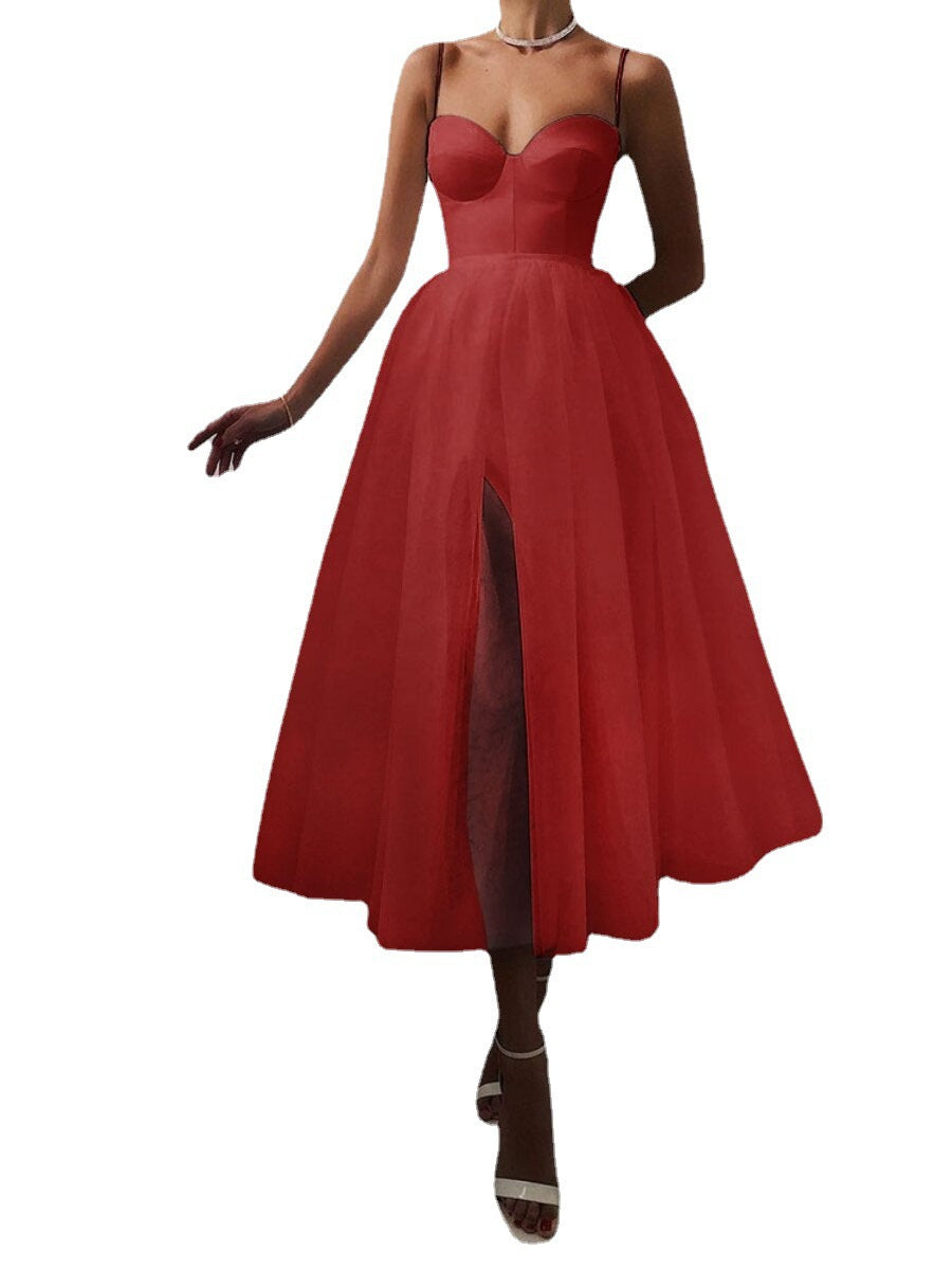 Women's Cool Versatile Straps Tulle Dress Wedding Dresses