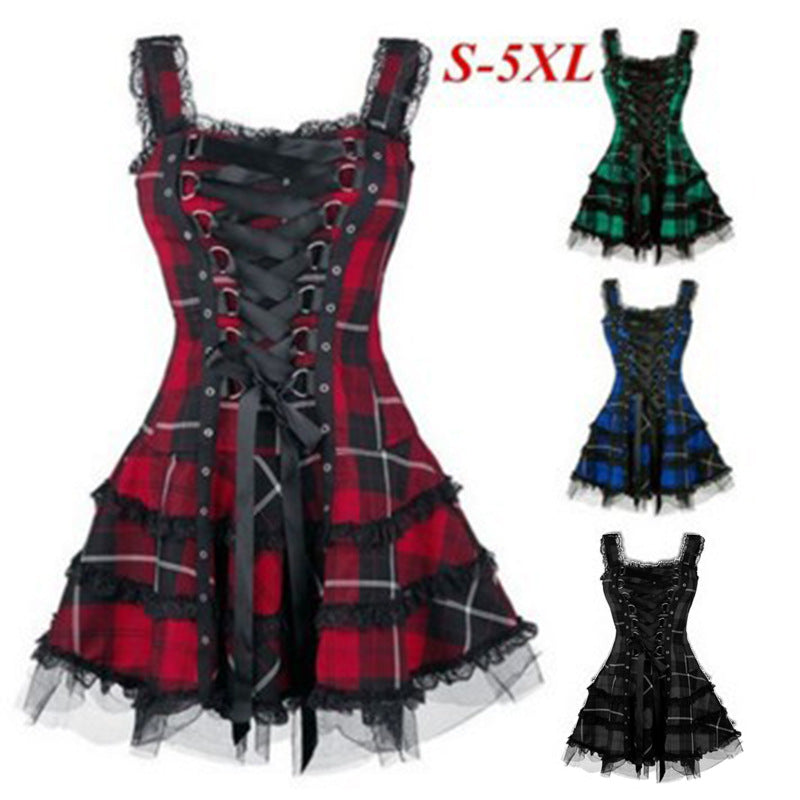 Fashion Trend Sexy Suspenders Night Bar Dance High Dress