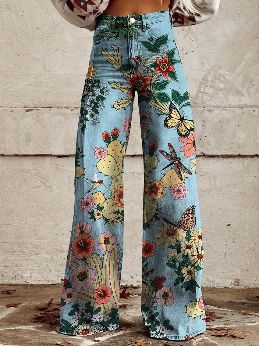 Women's Slouchy Classic Casual Thin Trousers Jeans