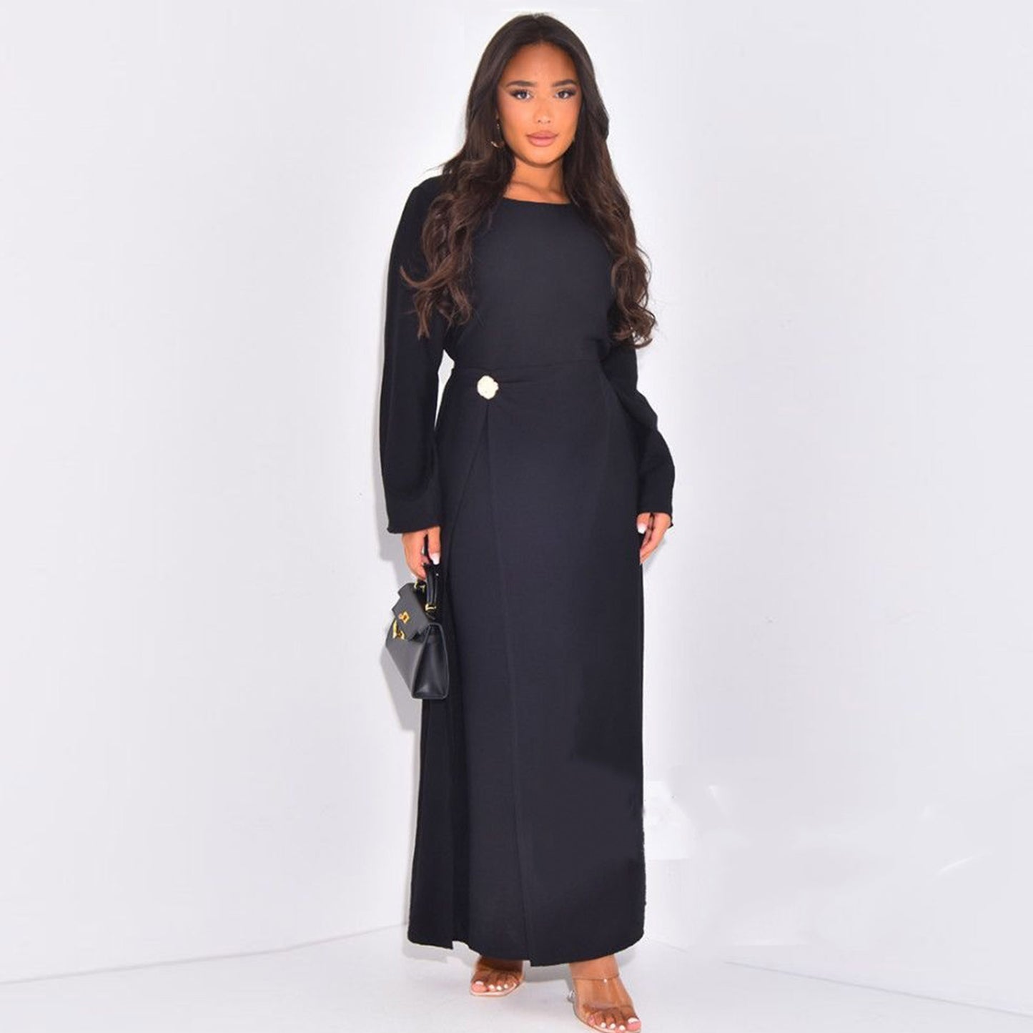 Unique Turkey Solid Color Simple Dress Dresses