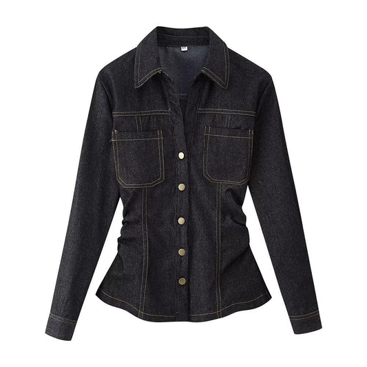 High Waist Long Sleeves Split Single-breasted Suits