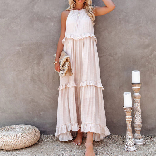 Women's Summer Elegant Long Dress Floor-length Cake Dresses