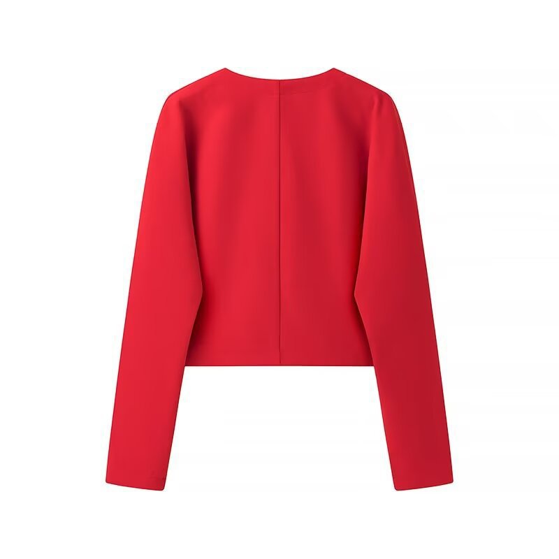 Women's Autumn Fashion Solid Color Double-sided Woolen Jackets