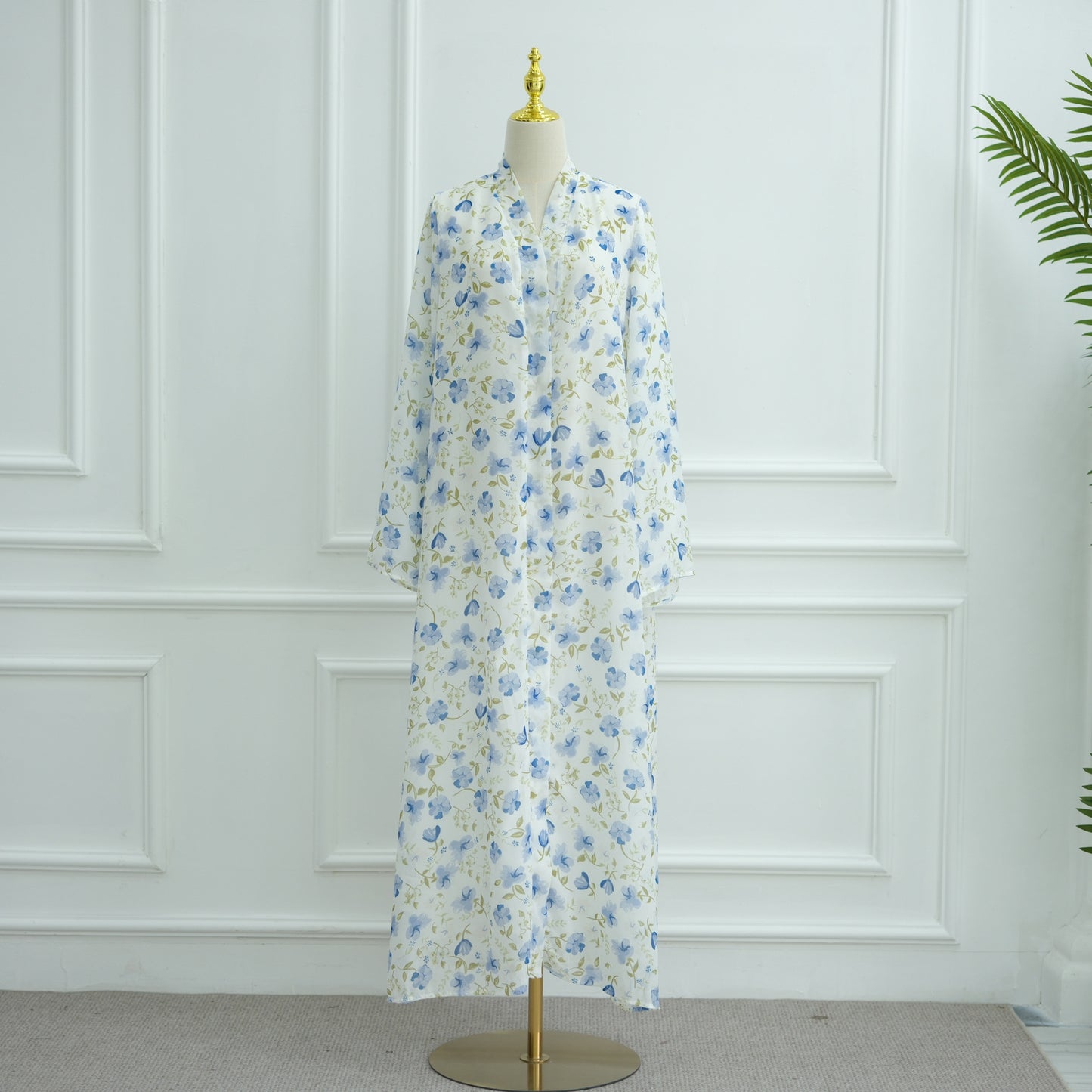 Durable Pure Beautiful Printed Design Chiffon Dresses