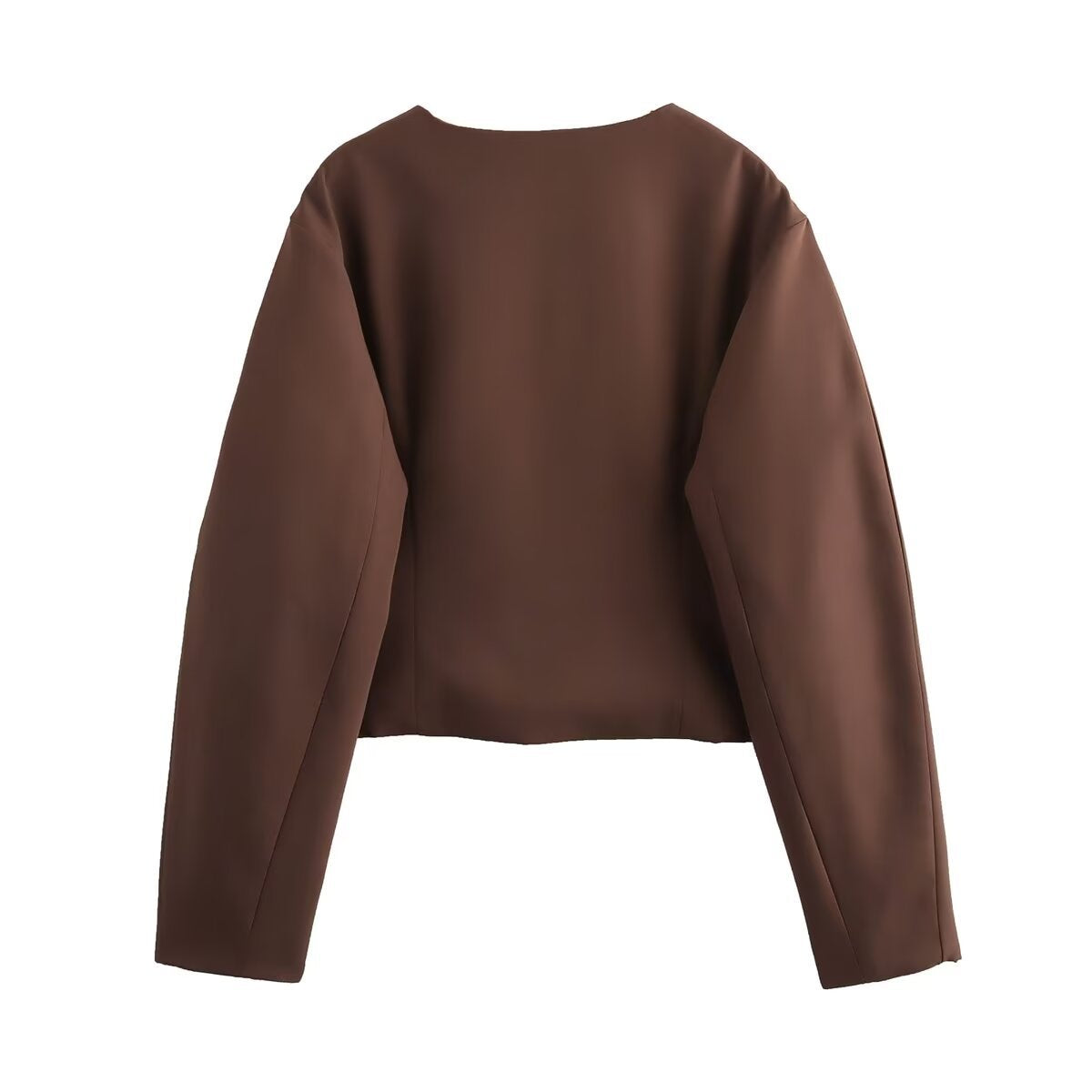 Autumn Balloon Style Round Neck Mini Suits