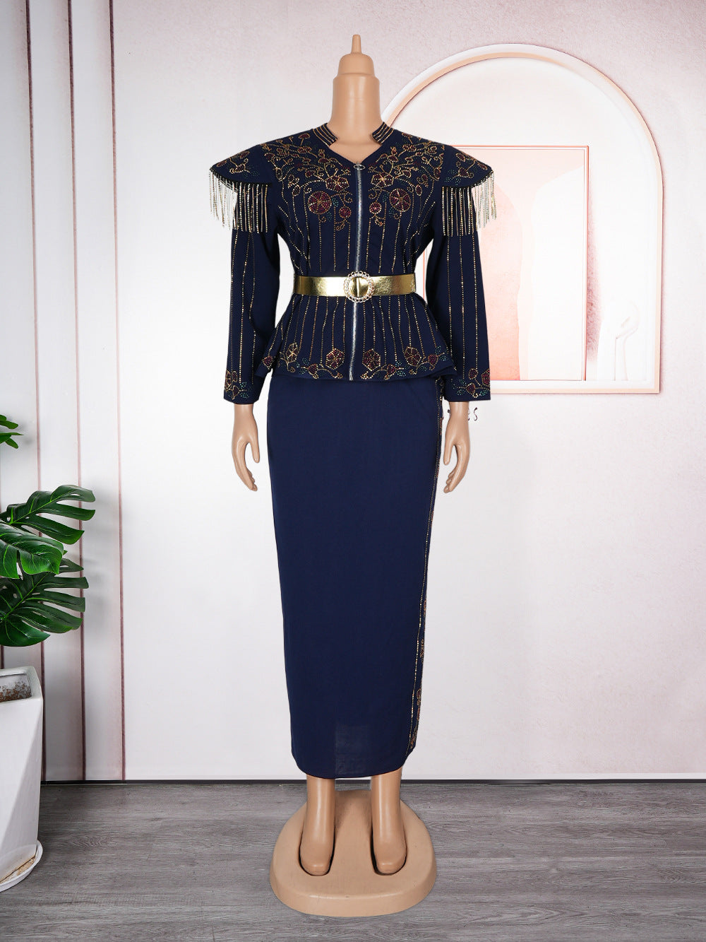 African Printed Dress For Woman Fashion Suits