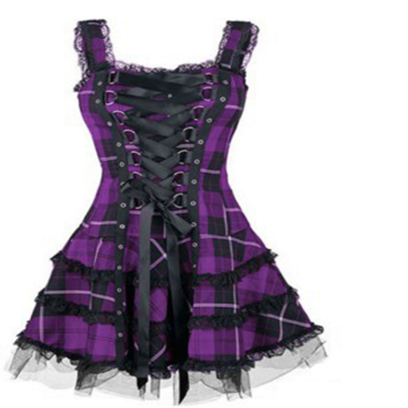 Fashion Trend Sexy Suspenders Night Bar Dance High Dress