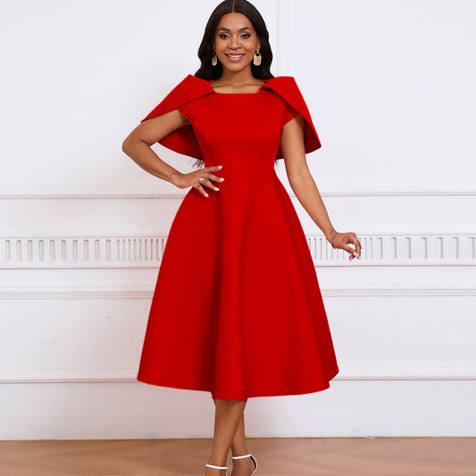 Temperament Banquet Party Large Swing Dress Skirts