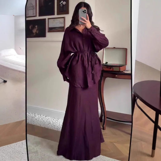Women's Autumn Retro Fashion Elegant Long Sleeve Dresses