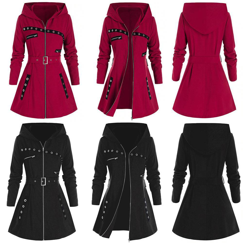 Women's Versatile Elegant Long Sleeve Hooded Coats