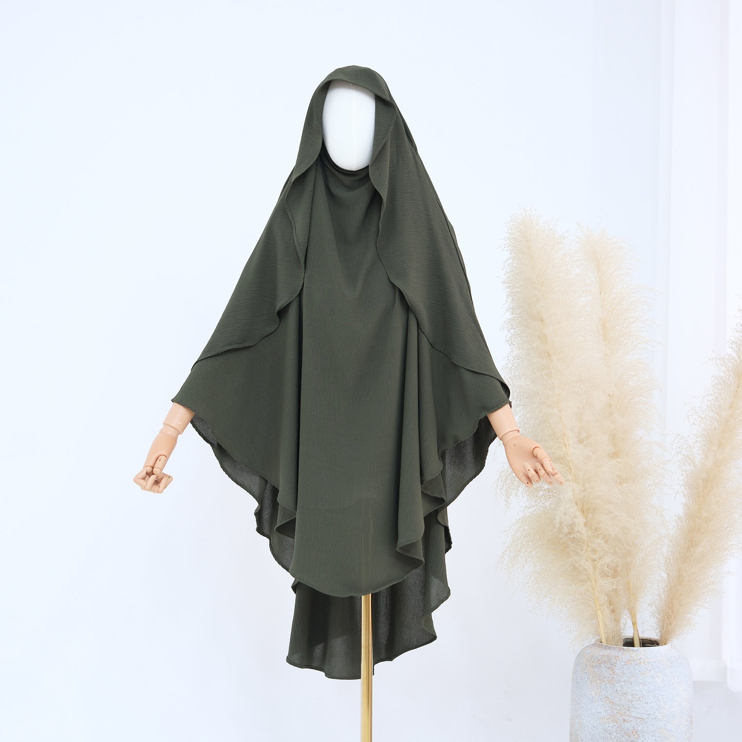Casual Trendy Solid Color Turban Turkish Dresses